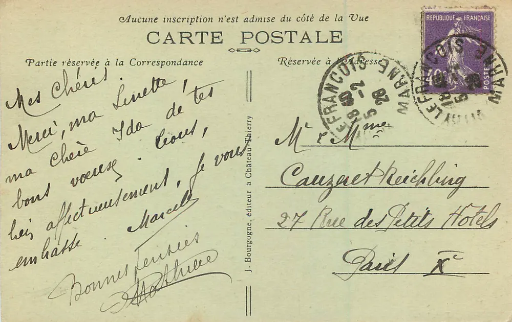 VITRY-le-FRANÇOIS (Marne) — La Cathédrale — Edit. J. B. - Verso