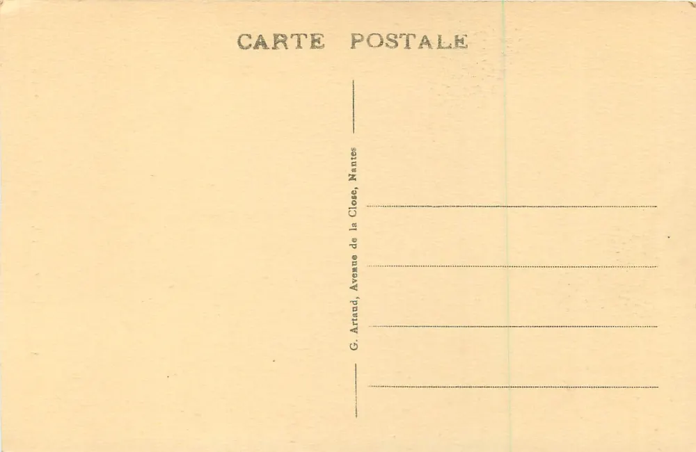 Châteauroux — A Catedral São André — G. Artaud, Nantes - Verso