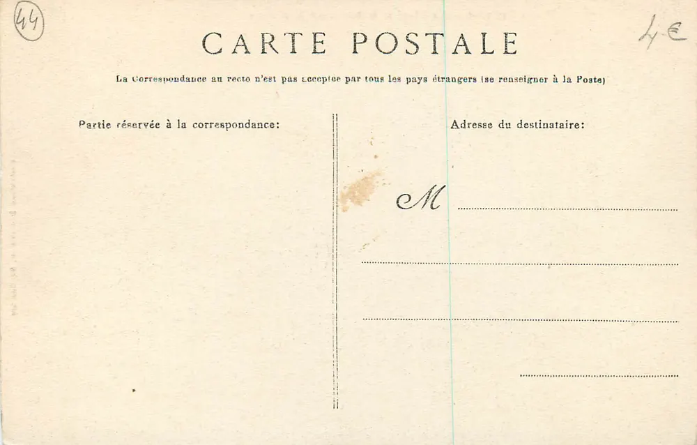St-Nazaire — La Plage et le Boulevard de l'Océan — Collection Delarant, St-Nazaire - Verso