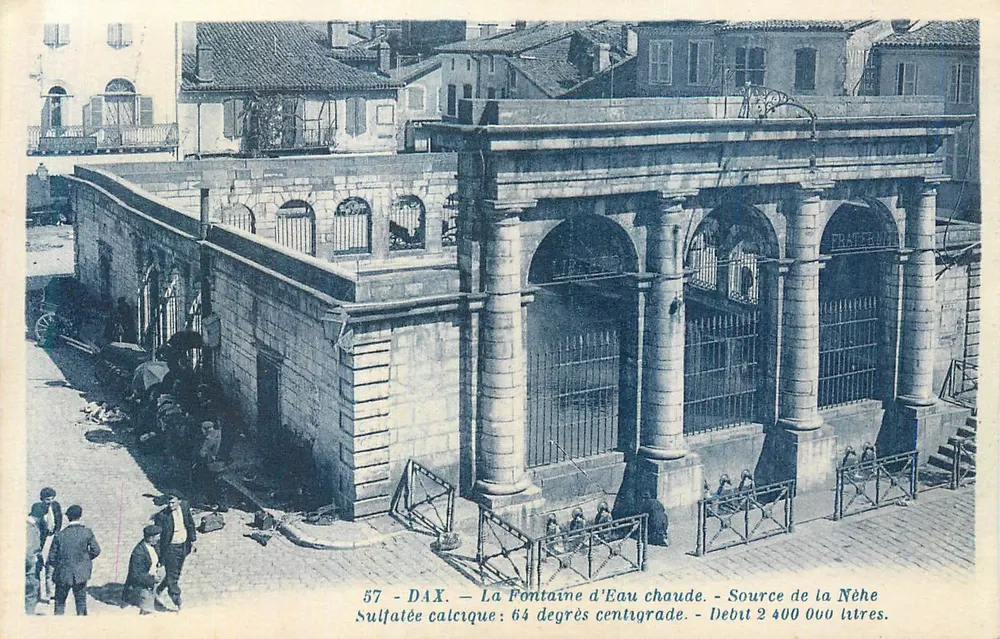 Dax — La Fontaine d'Eau chaude — Source de la Néhe - Recto