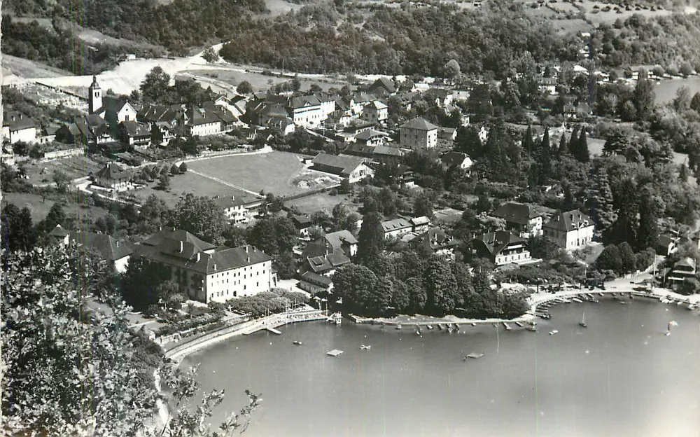 Lago de Annecy — Vista aérea — Verão / Inverno — Edição Talloires, n° 100 - Frente
