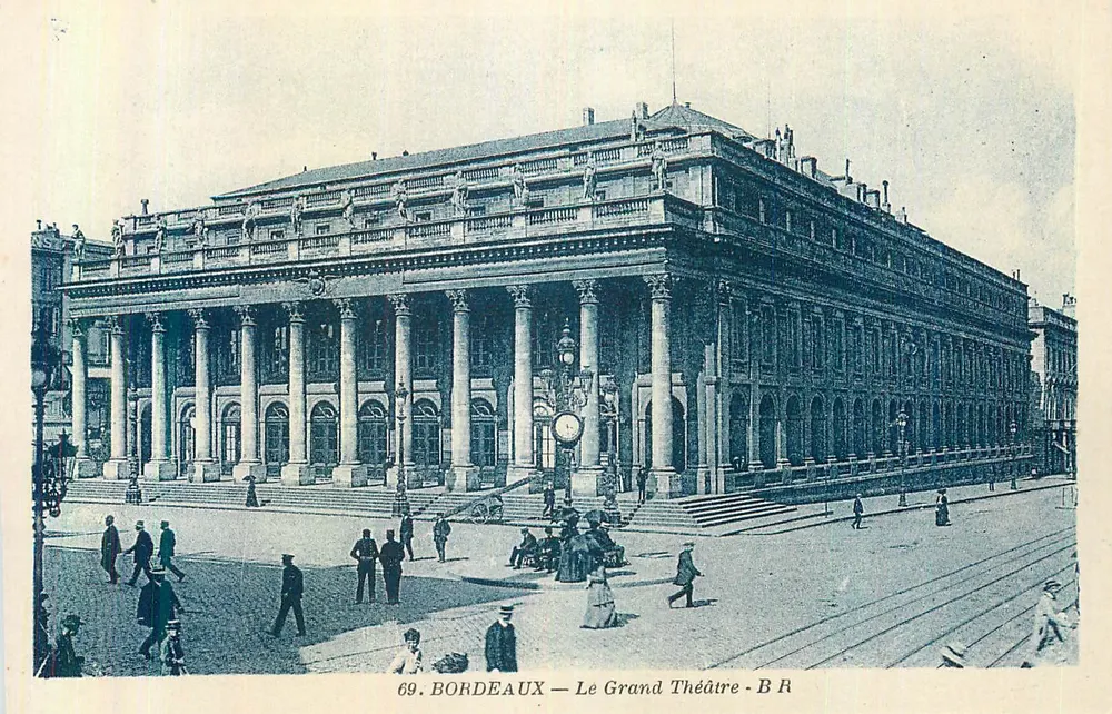 Bordeaux — O Grande Teatro — Bloc Frères, editores, Bordeaux — n° 69 - Frente