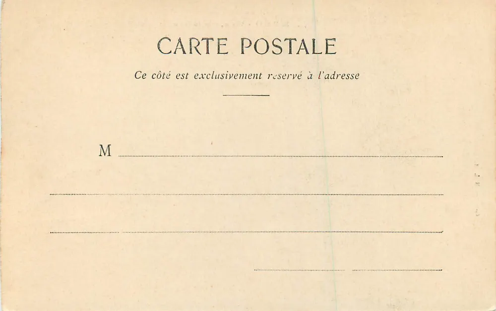 St-Malo - Vague près du Môle — Côte d'Embraude, série 50, éditeur H. L. M. - Verso