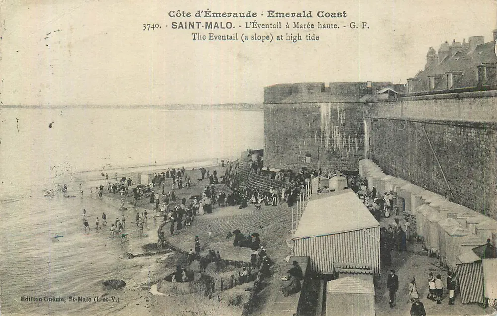 Côte d'Émeraude - Saint-Malo - Der Fan bei Ebbe - G.F. - Édition Guérin, St-Malo (L.-st-V.) - Vorderseite