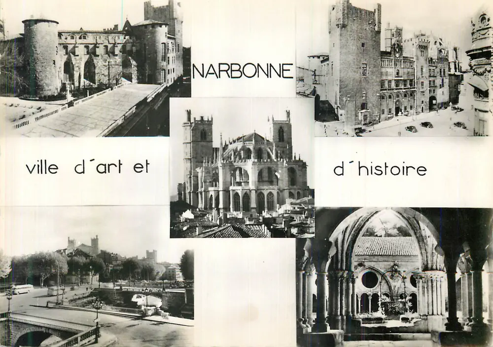 NARBONNE — cidade de arte e história — Edição Studio Henry, 27, Rua da República, Narbonne - Frente