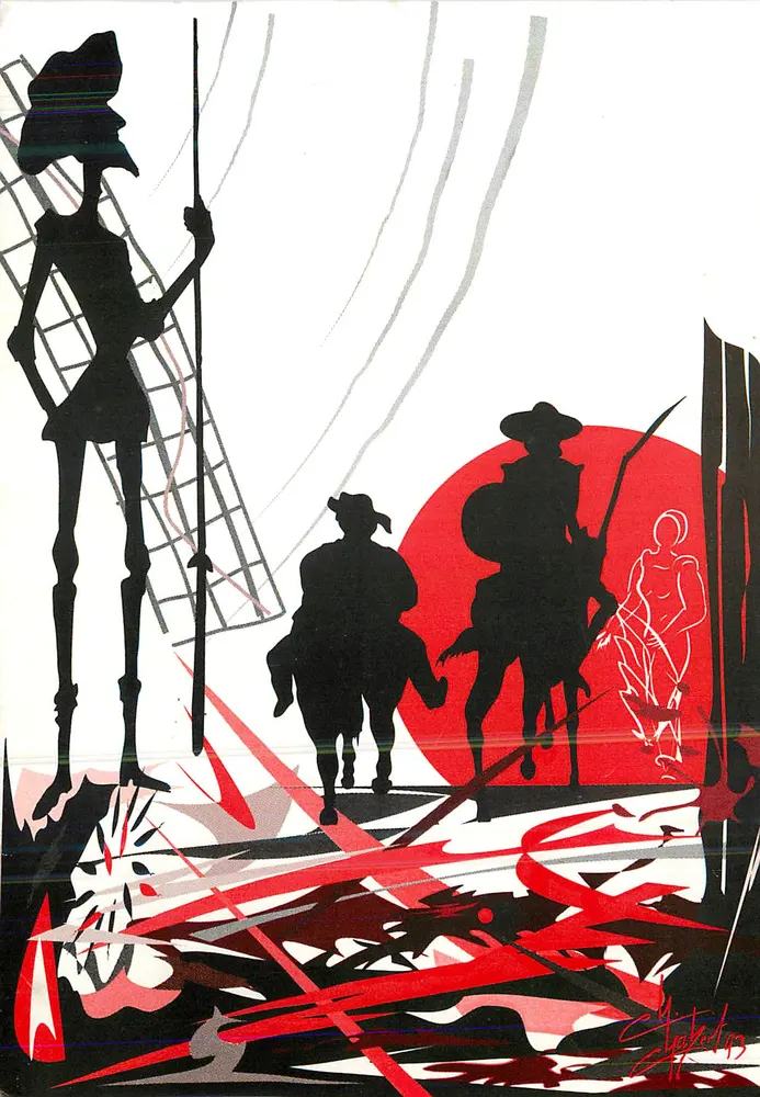 Don Quixote — Desenho de Christian Chabert — Edição limitada n°151 - Frente