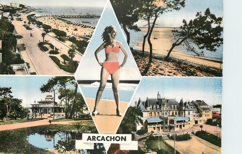 Arcachon — vista panorâmica e hotel — editor Réal-Photo - Frente