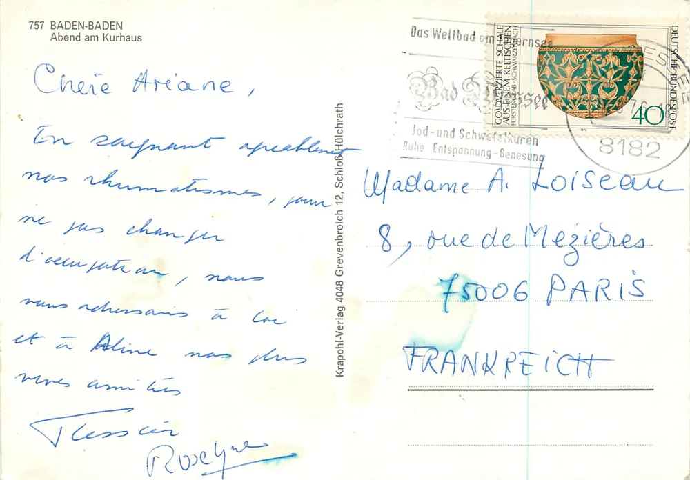 Baden-Baden — Noite no Kurhaus — Krapohl-Verlag, 757 - Verso