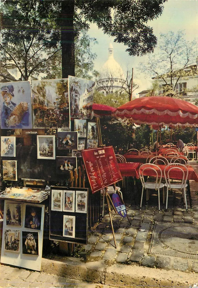 Place du Tertre — Paryż — Wydawca Lyna, nr 1495 - Awers