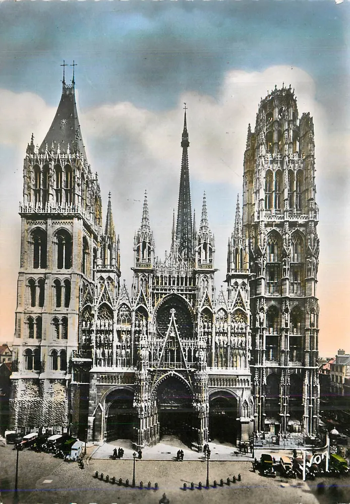 Rouen (Seine-Inférieure) — La Catedral — Ediciones de Arte, París - Anverso