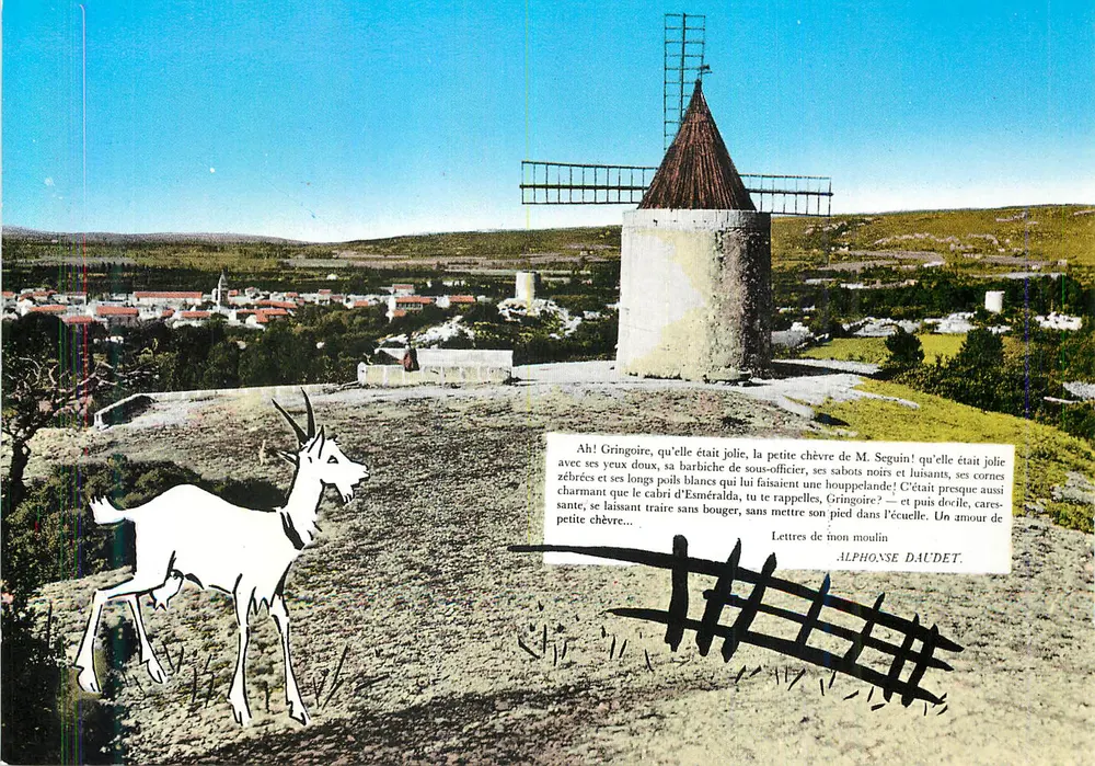 Alphonse Daudets Mühle in Fontvieille — 'Die Ziege des Herrn Seguin' — Éditions S.L. Villeurbanne - Vorderseite