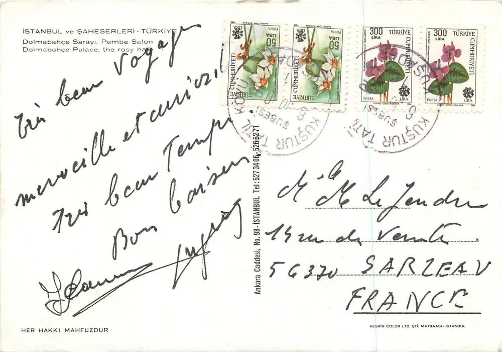Dolmabahçe Sarayı - Pembe Sala — Editor KESKIN COLOR LTD. - Istambul - Verso