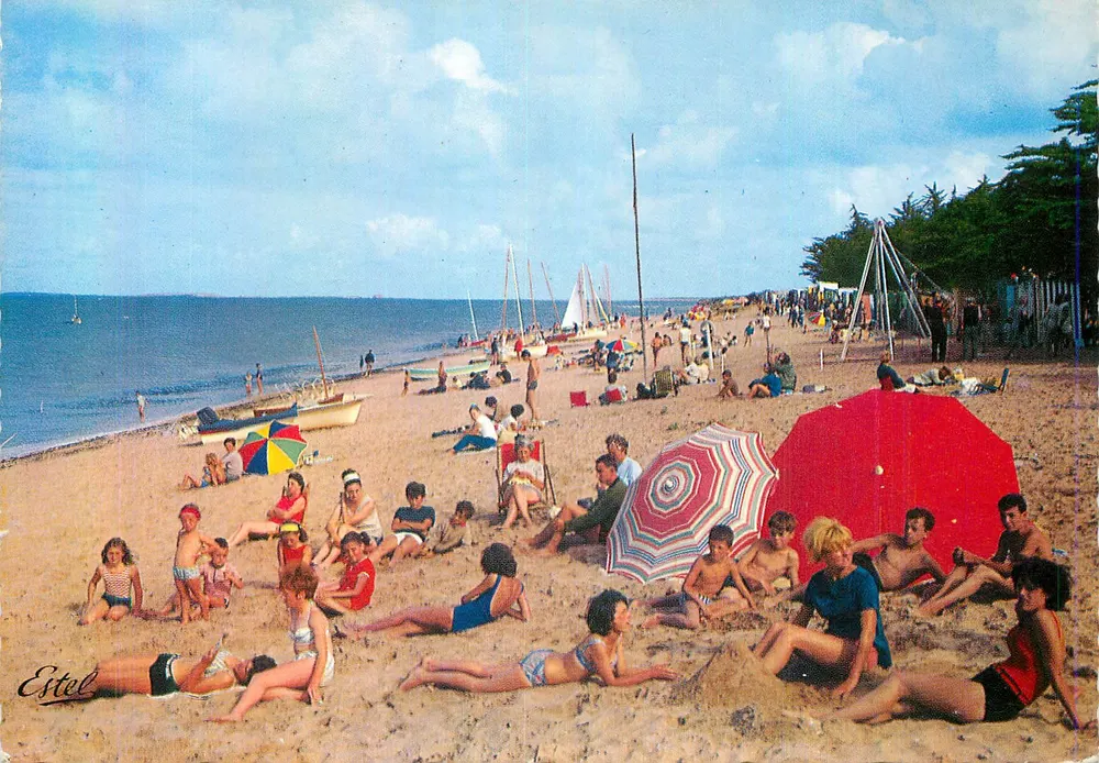 Praia da Brée — Ilha de Oléron — Editor Estel, número de série não visível - Frente