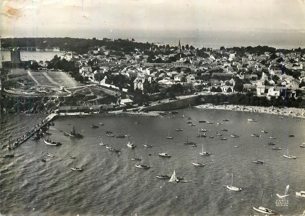 모던 엽서 포르(샹트렌트마르) — 공중에서 본 세 개의 해변 - 앞면