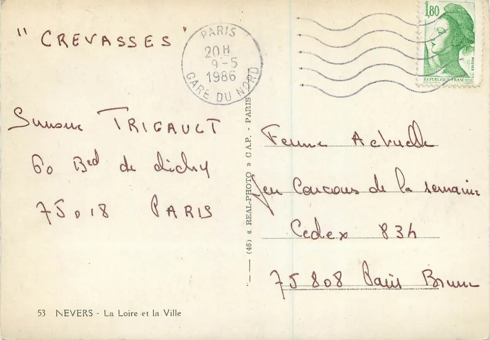Nevers — A Loire e a Cidade — editor Cap, n° (46) - Verso