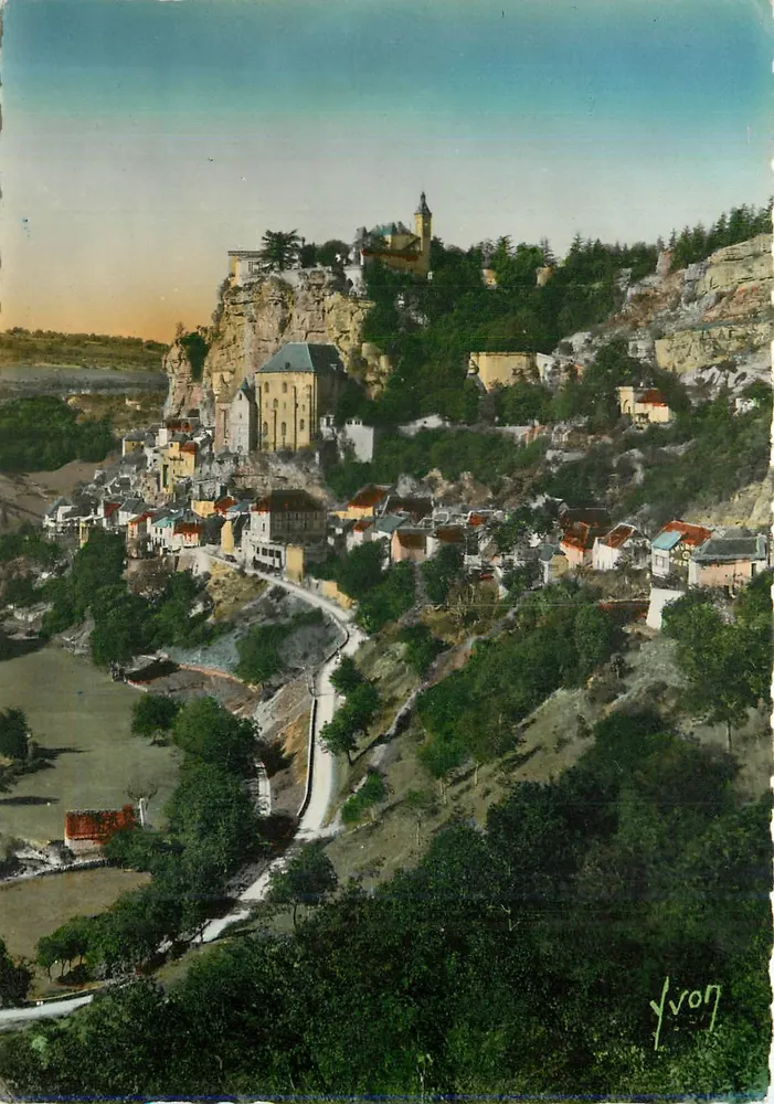 Rocamadour (Lot) — Ansicht von der Straße zum l'Hospitalet — Éditions d'Art YVON, Paris - Vorderseite