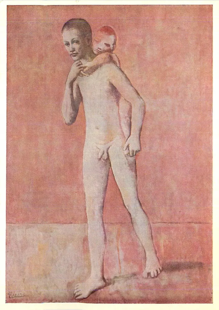 Os dois irmãos — Pablo Picasso (*1881) — Verlag F.A. Ackermann, Zurique - Frente