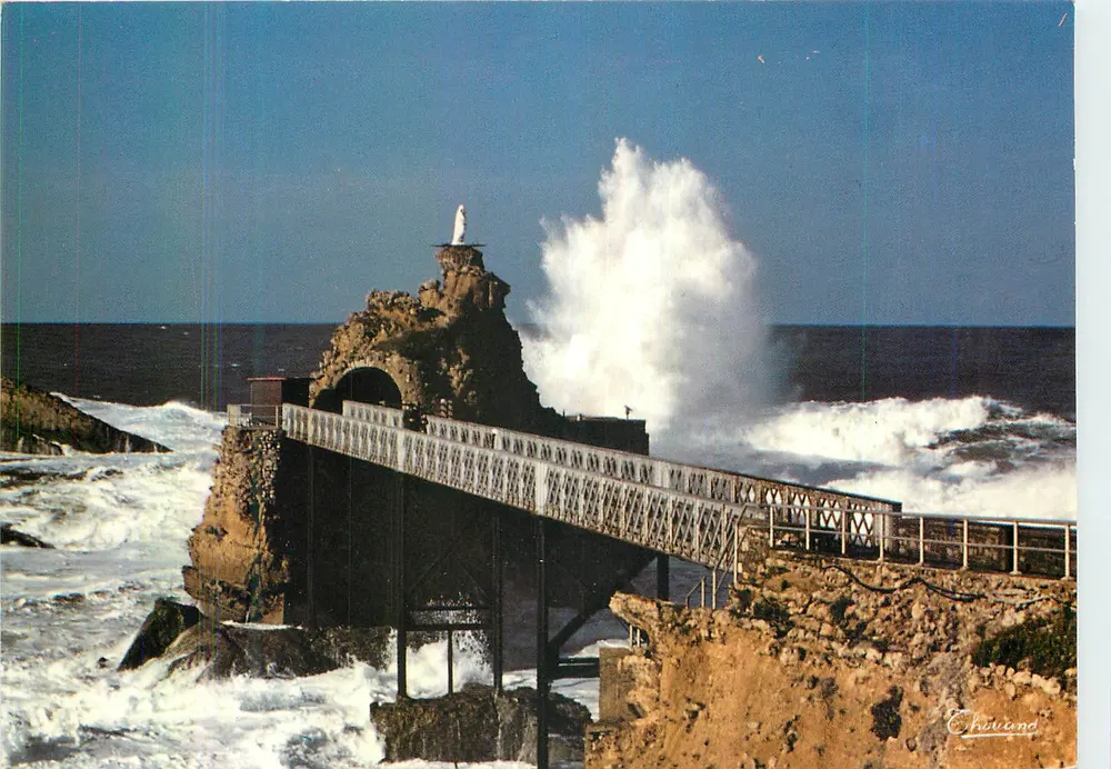 Biarritz — Rocha da Virgem — Éditions Chauvand - Frente