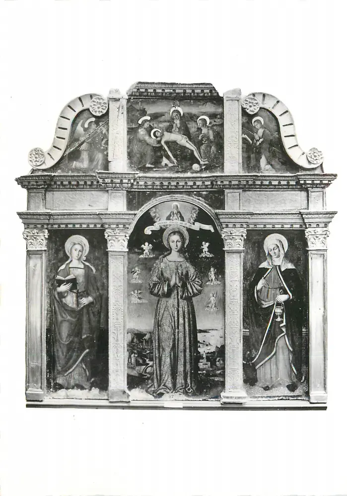 Onbevlekte Vrouw — Kathedraal van Sospel — door François Bréa 1540 - Voorkant