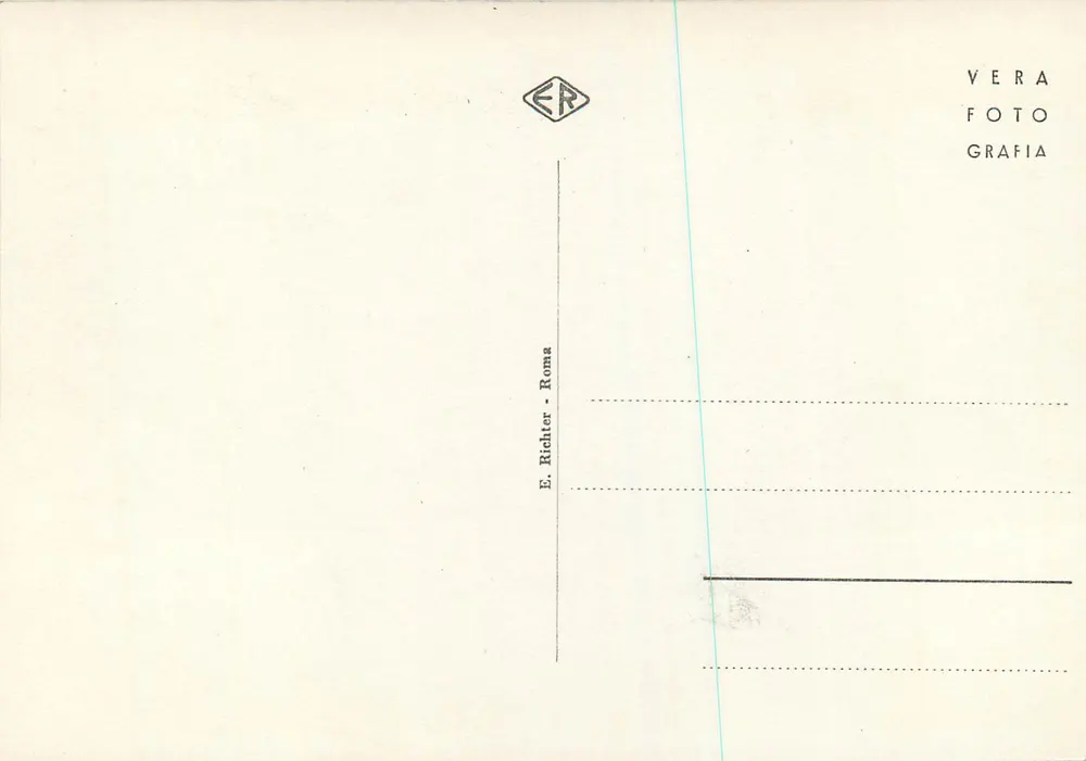 Roma — Avanzi del Tempio di Venere Genitrice — E. Richter, Roma - Verso