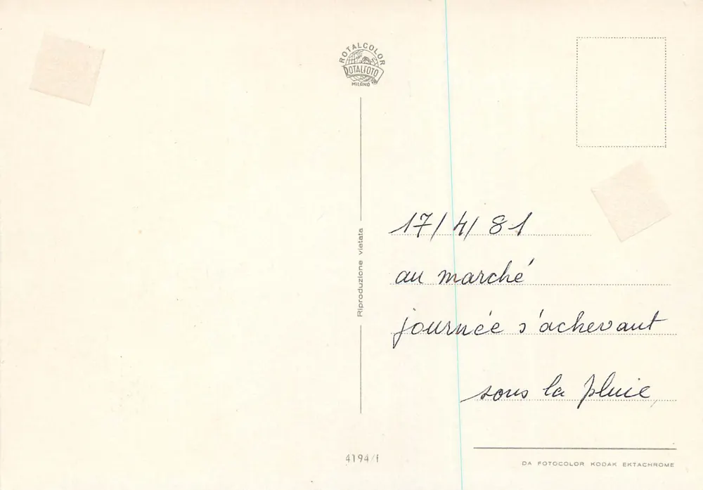 Ventimiglia — Riviera de los Flores — Rotalcolor Milano - Reverso