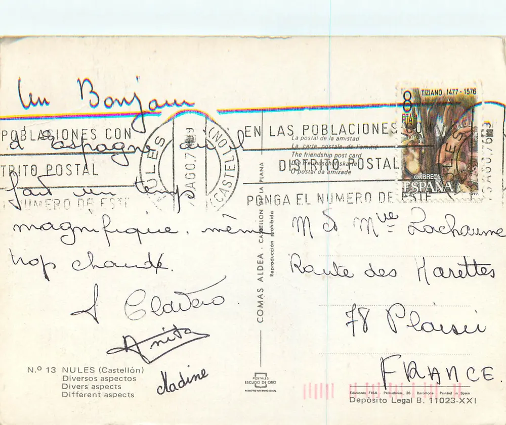 Nules — Diversos aspectos — Ediciones FISA, N.º 13 - Verso