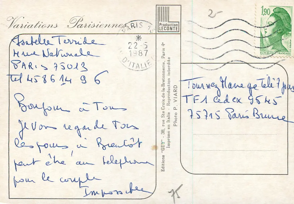 O Sagrado Coração — Paris — Edições GUY - Verso