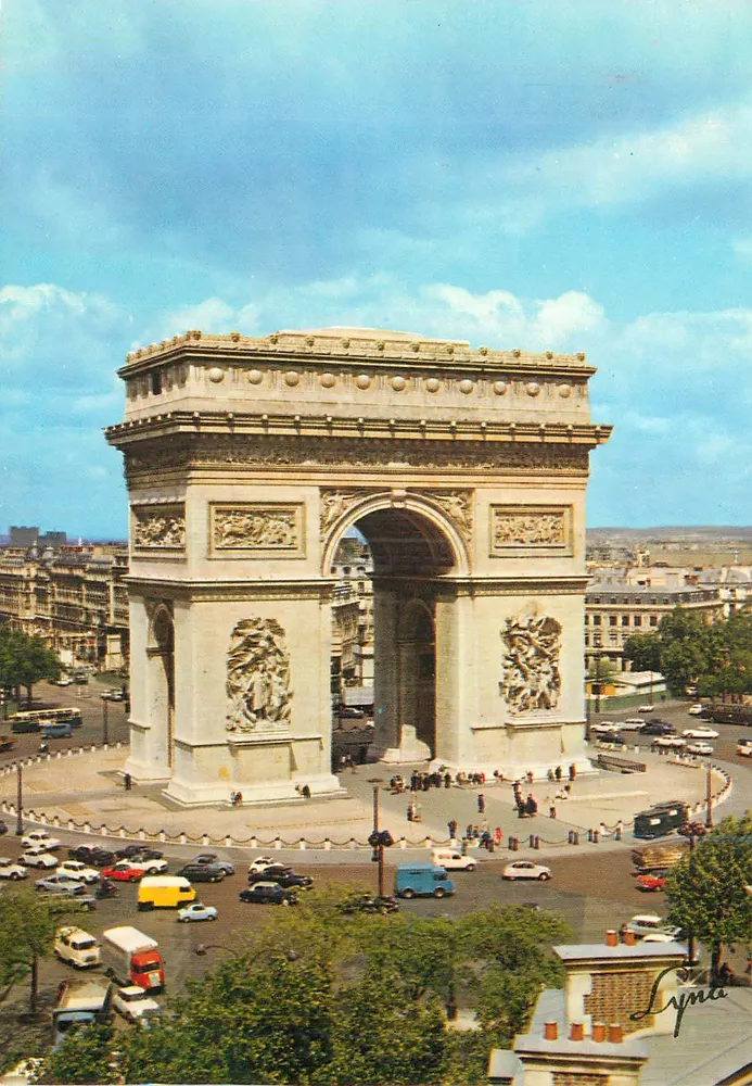 O Arco do Triunfo — Paris — editor LYNÁ, n° 958 - Frente