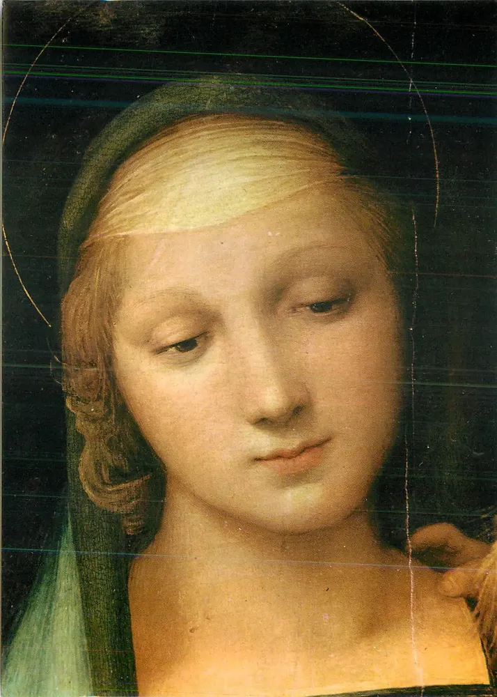 Madonna do Grão-Duque — detalhe — Galleria Pitti, Florença - Frente