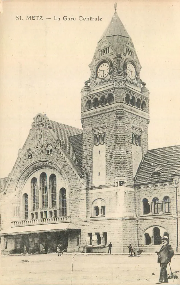 Metz — Estação Central — E. Weber, editor - Frente