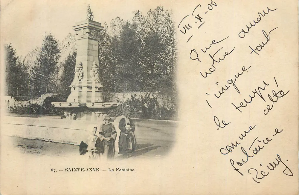 Sainte-Anne — A Fonte — editor desconhecido, n° 87 - Frente