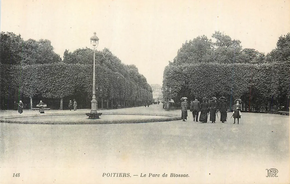 Poitiers — O Parque de Blossac — JND Phot. - Frente