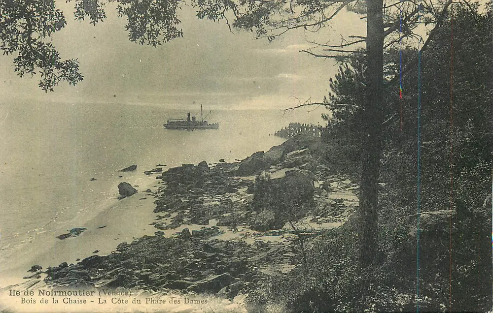 Ile de Noirmoutier (Vendée) — Bois de la Chaise - La Côte du Phare des Dames — Martin Bertrand - Recto