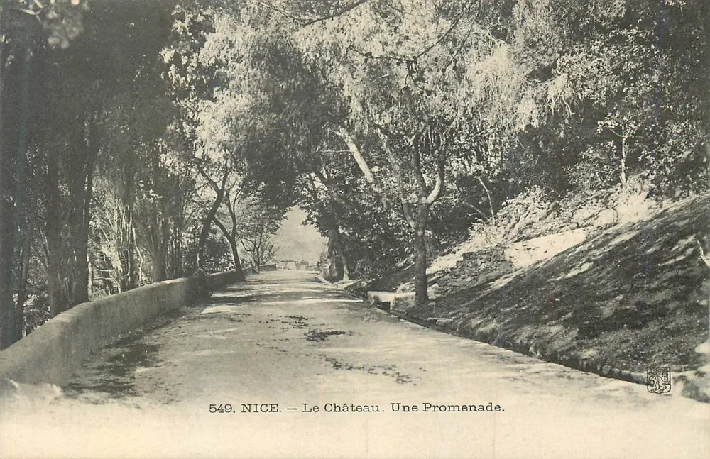 Nice — O Castelo. Uma Caminhada — Editor desconhecido, n° 549 - Frente