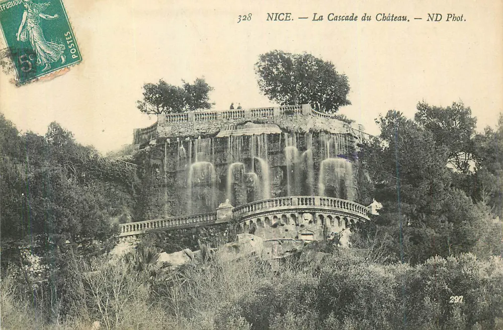 NICE — A Cascata do Castelo — ND Fot. n°328 - Frente