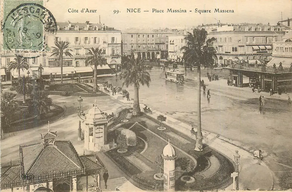 Nice — Place Masséna — Square Massena — Edição Tairraz, n°99 - Frente