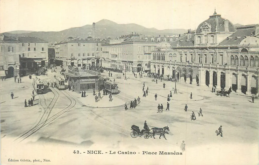 Nice - O Casino - Praça Masséna — Edição Giletta, fotografia, Nice, n°43 - Frente