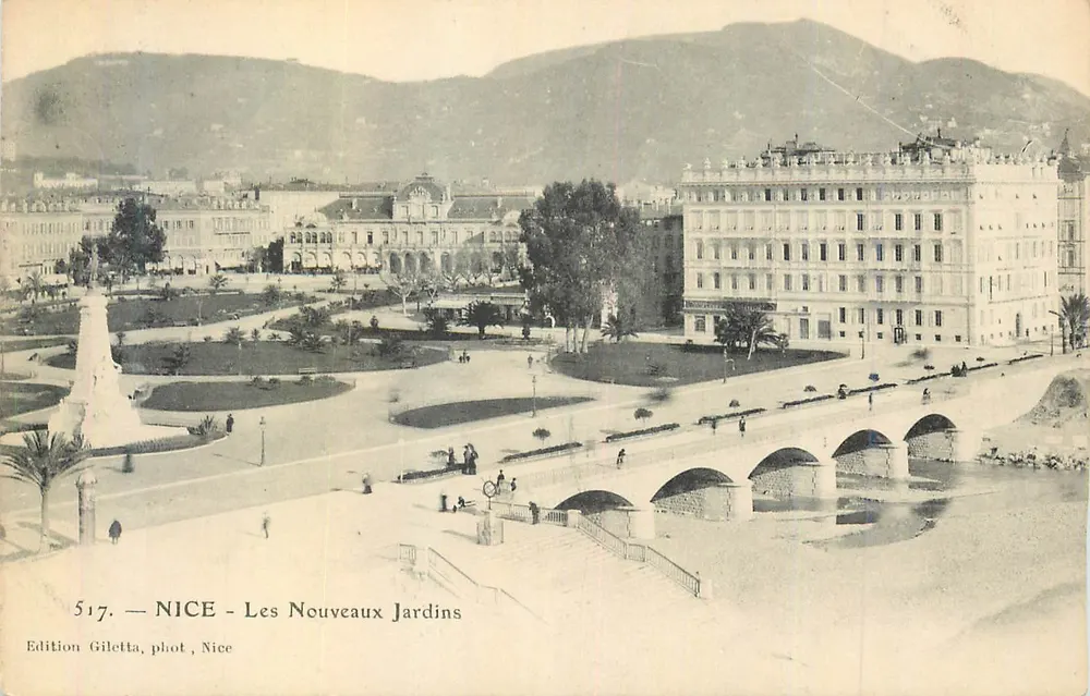 NICE — Les Nouveaux Jardins — Edition Gilelta, Nice, n° 517 - Frente