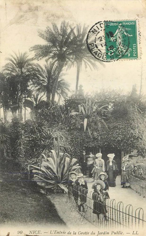 NICE — L'Entrée de la Grotte du Jardin Public — LL - Vorderseite