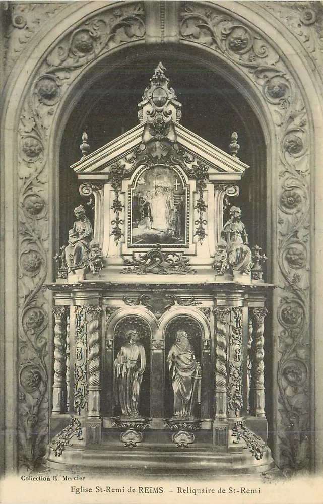 Igreja de São Remi de REIMS — Reliquiário de São Remi — Coleção E. Mercier - Frente