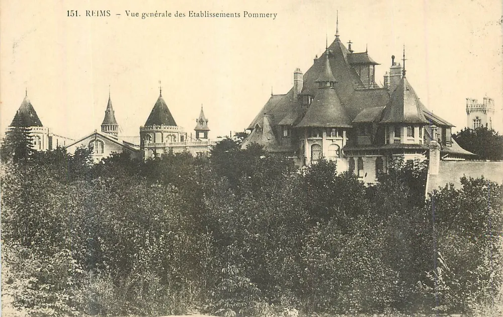 Reims — Vue générale des Établissements Pommery — n°151 - Recto