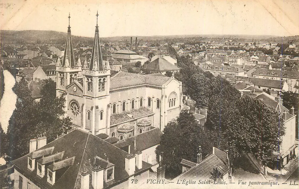 Vichy — Kirche Saint Louis — Panoramablick — LL - Vorderseite