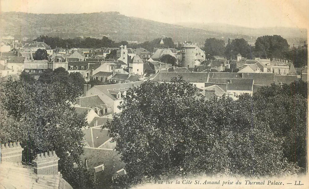 Ausblick auf die Côte St. Amand vom Thermal Palace aus — LL. - Vorderseite