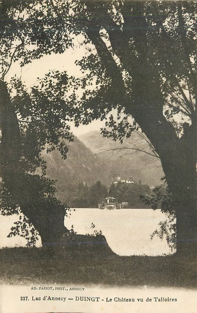 See Annecy — Ansicht des Schlosses von Talloires — AD. PARIOT, PHOT., ANNÉCY, n°237 - Vorderseite