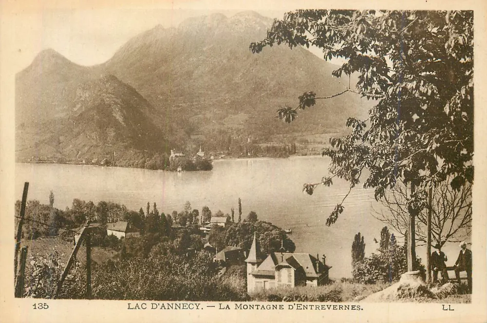 Lac d'Annecy — La Montagne d'Entrevernes — LL - Recto