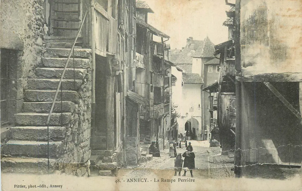 Annecy — La Rampe Perrière — Pittier, phot.-édit., Annecy - Frente