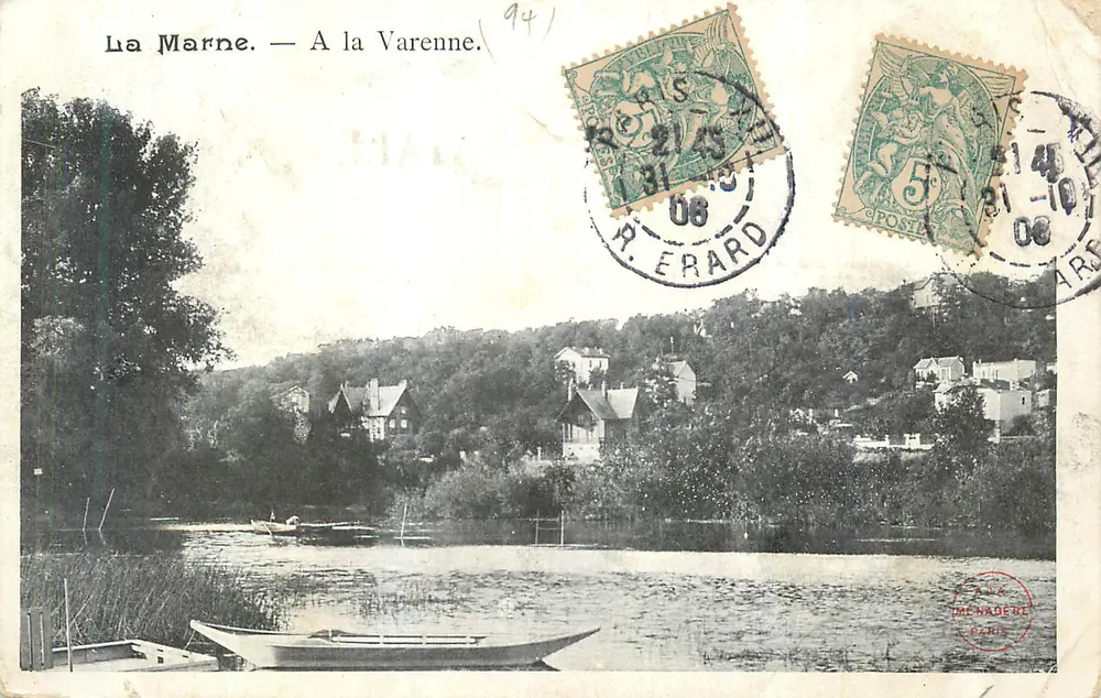 La Marne — A la Varenne — R. Erard - Frente