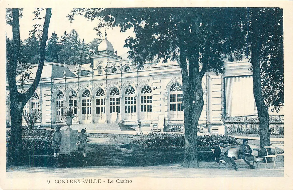Contrexéville - O Casino — editor Rollin, tabac, Contrexéville, n°9 - Frente