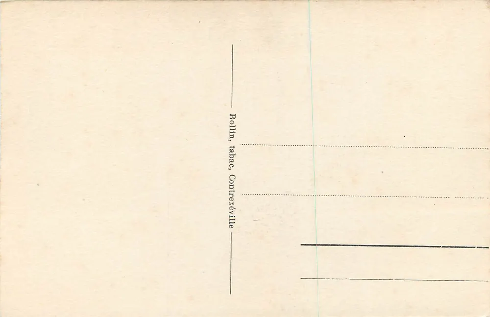 Contrexéville - O Casino — editor Rollin, tabac, Contrexéville, n°9 - Verso