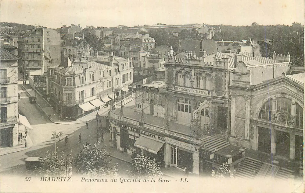Biarritz - Panorama des Bahnhofsviertels - LL - Vorderseite
